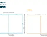 Wymiary okładki i środka etui na płytę CD, idealne do druku cyfrowego. Okładka 310x208 mm, środek 290x188 mm.