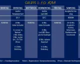 Trainingsplan Laufen 10 km: Wochenübersicht mit täglichen Einheiten, Intensitäten und Übungen für Läufer.