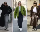 Moda invernale: come abbinare le sneakers con gonne lunghe e cappotti eleganti. Stile casual chic per ogni occasione.