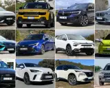 Un collage de coches nuevos y emocionantes, mostrando las últimas novedades coches. Incluye modelos de Jeep, Renault, BMW, Peugeot, Toyota, Citroën, Abarth, Audi, Lexus y Nissan.