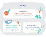 Podawaj 9 miesięcznemu dziecku 4-5 posiłków stałych z kawałkami warzyw. Jedzenie rozgnieć widelcem, unikaj soli i cukru.