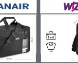 Torba podróżna i plecak, idealne na bagaż podręczny Ryanair 2 sztuki. Wymiary i waga zgodne z wytycznymi linii lotniczych.