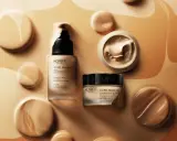 Prodotti Korff, fondotinta fluido e in crema, pronti per essere applicati, un'idea di come si mette il primer per un effetto lifting.