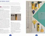 Narzędzia do patchworku: nóż krążkowy, mata samogojąca, linijki i nożyczki. To co to jest patchwork, czyli technika szycia z kawałków materiału.