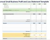 Modèle de compte de résultat annuel pour petites entreprises. Il permet de mettre à profit les données financières pour analyser les revenus, les coûts et les dépenses.