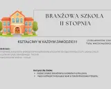 Szkoła Branżowa II Stopnia kształci w zawodach, oferując praktyczne pracownie i możliwość zdobycia tytułu technika.