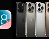 Ikony z numerem 18 i cztery iPhone'y w różnych kolorach: czarnym, szarym, srebrnym i złotym. Nadchodzi iOS 18.