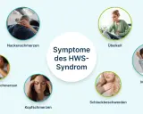 Nackenschmerzen mit Schluckbeschwerden? Das HWS-Syndrom kann viele Symptome haben, wie Übelkeit, Kopfschmerzen, Kiefergelenkschmerzen und Müdigkeit.
