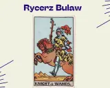 Rycerz Buław na koniu, w zbroi, z buławą w dłoni, wyrusza na przygodę.
