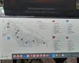 Mapa turystyczna Błędne Skały w Górach Stołowych. Pokazuje trasę, punkty widokowe i formy skalne.
