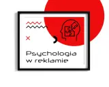 Grafika z ramką: stylizowane puzzle w głowie, czerwone zygzaki i krzyżyk. Napis: "Psychologia w reklamie".