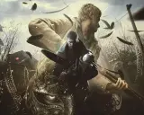 Chris Redfield z dzieckiem, w tle tajemnicza maska i ptaki. Sprawdź Resident Evil Village wymagania, by zagrać!