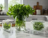 Comment conserver la menthe fraiche : bouquets dans l'eau, feuilles en bocal couvert. Astuces pour garder votre menthe verte et parfumée.