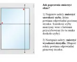 Instrukcja jak mierzyć rolety dzień noc: zmierz szerokość szyby (A) i jej wysokość (B) wraz z listwami przyszybowymi.