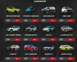 Galería de candidatos a coche del año, mostrando diversos modelos de distintas marcas de coches.