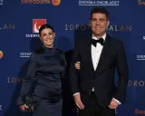 Patrick Ekwall och hans fru på galan.