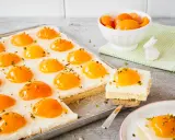 Ein einfacher Spiegeleierkuchen mit Aprikosen und Pistazien. Perfekt für jede Gelegenheit.