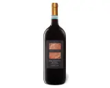 Flasche Corte Aurelio Nero d'Avola Sicilia. Der Geschmack verspricht fruchtige Noten.