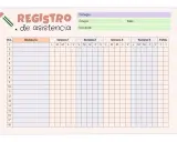 Plantilla para pasar lista infantil, lista de asistencia imprimible para colegios, con casillas para registrar la asistencia semanal de los alumnos.