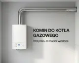 Nowoczesny piec gazowy z metalowym kominem. Dowiedz się, jaki komin do pieca gazowego wybrać, by zapewnić bezpieczeństwo i efektywność ogrzewania.