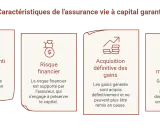 Assurance vie à capital garanti : sécurité des sommes, risque financier supporté par l'assureur, gains acquis définitivement, contrat monosupport en euros.