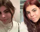 Antes y después: cómo quitar un tinte rojo para poner un castaño. Mujer con cabello castaño y luego con cabello rojo.
