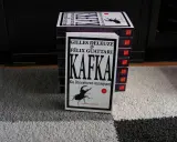Stos książek z "Kafką" Deleuze'a i Guattariego, z widocznym żukiem na okładce, nawiązującym do prozy Franza Kafki.