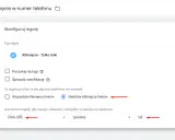 Konfiguracja reguły dla kliknięcia w numer telefonu. Ustawienie warunku "Niektóre kliknięcia linków" dla a href.