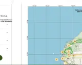 Przygotowanie do drukowania map: wybierz rozmiar papieru, orientację i skalę, aby stworzyć własną mapę.