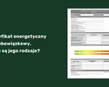 Świadectwo charakterystyki energetycznej budynku to ważny dokument. Na zdjęciu widzimy jego fragment, zawierający dane dotyczące zapotrzebowania na energię.