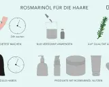Rosmarinöl für die Haare: Allergietest, verdünnt anwenden, Qualität prüfen. Geduld haben und Produkte mit Rosmarinöl nutzen.