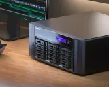 Un NAS server QNAP, prêt à stocker vos projets vidéo.