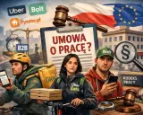 Freelancer kto to? Kurierzy Uber Eats, Bolt, Pyszne.pl z umową o pracę czy B2B? Prawo pracy i PIP rozstrzygają.
