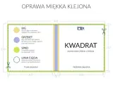 Schemat oprawy miękkiej klejonej. Okładka pocket to rodzaj oprawy, gdzie grzbiet ma szerokość zależną od liczby stron.