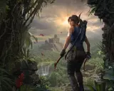 Lara Croft w dżungli, przed starożytną piramidą. To jedna z fajniejszych gier świata, pełna przygód i tajemnic.