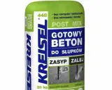 Gotowy beton Kreisel do słupków. Worek 20 kg. Informacja o tym, ile worków betonu na m2, jest kluczowa przy planowaniu prac.