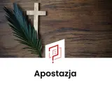 Drewniany krzyż i gałązka palmy symbolizują duchową podróż, która może prowadzić do apostazji.