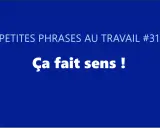 PETITES PHRASES AU TRAVAIL #31. Ça fait sens ! Une citation qui aide à comprendre et à faire sens dans le quotidien professionnel.