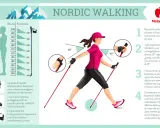 Guida al nordic walking: postura corretta, uso dei bastoncini e movimento oscillatorio per un allenamento efficace.