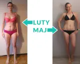 Metamorfoza kobiety od lutego do maja, widoczna na zdjęciach w bikini. Jazda na rowerze pomogła jej osiągnąć ten efekt.