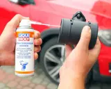 Czyszczenie przepływomierza. Spray Liqui Moly usuwa zanieczyszczenia, eliminując objawy awarii przepływomierza.