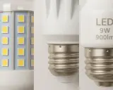 Ampoule LED avec multiples puces SMD, 9W, 900lm.