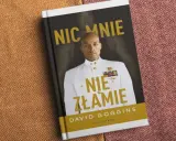 Okładka książki Davida Gogginsa "Nic mnie nie złamie". Mężczyzna w białym mundurze, z medalami, patrzy pewnie.