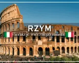 Koloseum w Rzymie, świadectwo tego, jak wyglądał starożytny rzym. Zwiedzający spacerują po placu przed tym ikonicznym zabytkiem.