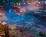 Witaj w świecie Lego Horizon Adventures! Postacie z klocków eksplorują tajemniczą, oświetloną świecami krainę.