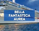 MSC: scopri la differenza tra un'esperienza bella e una fantastica. La nave da crociera imponente naviga in acque calme.