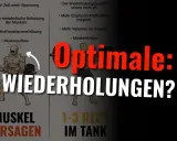 Die optimale Anzahl an Wiederholungen für Muskelaufbau? Das Bild zeigt einen Bodybuilder, der mit Gewichten trainiert.