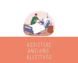 Un infermiere assiste un anziano allettato che non cammina più. Cura e attenzione per chi ha bisogno.