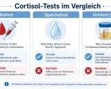Porównanie testów kortyzolu: badanie krwi, śliny i moczu. Test kortyzolu ze śliny jest nieinwazyjny i idealny do profilu dziennego.