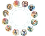 Sprawdź swój horoskop na dziś (czwartek)! Zodiakalne symbole od Lwa po Ryby w okręgu.